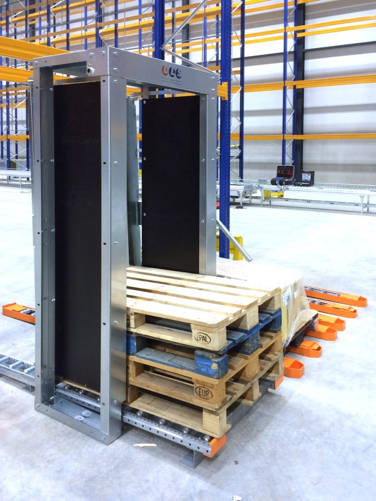 Collector voor lege pallets